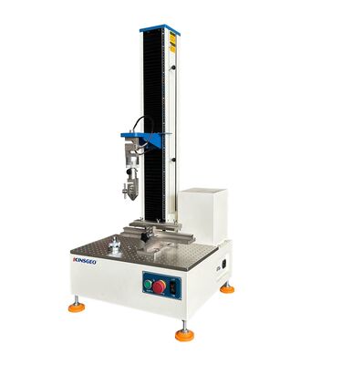 อุปกรณ์ทดสอบแรงอัดแรงดึงสากลแบบเสาเดี่ยวสำหรับผ้าพลาสติกยาง ASTM D695